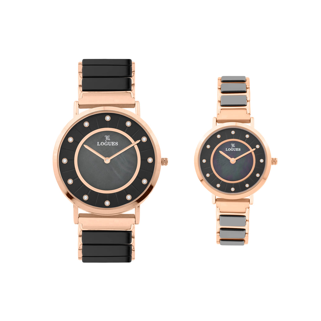 Logues Couple Analog Watch Set for Him & Her | P 3533 WNC-03