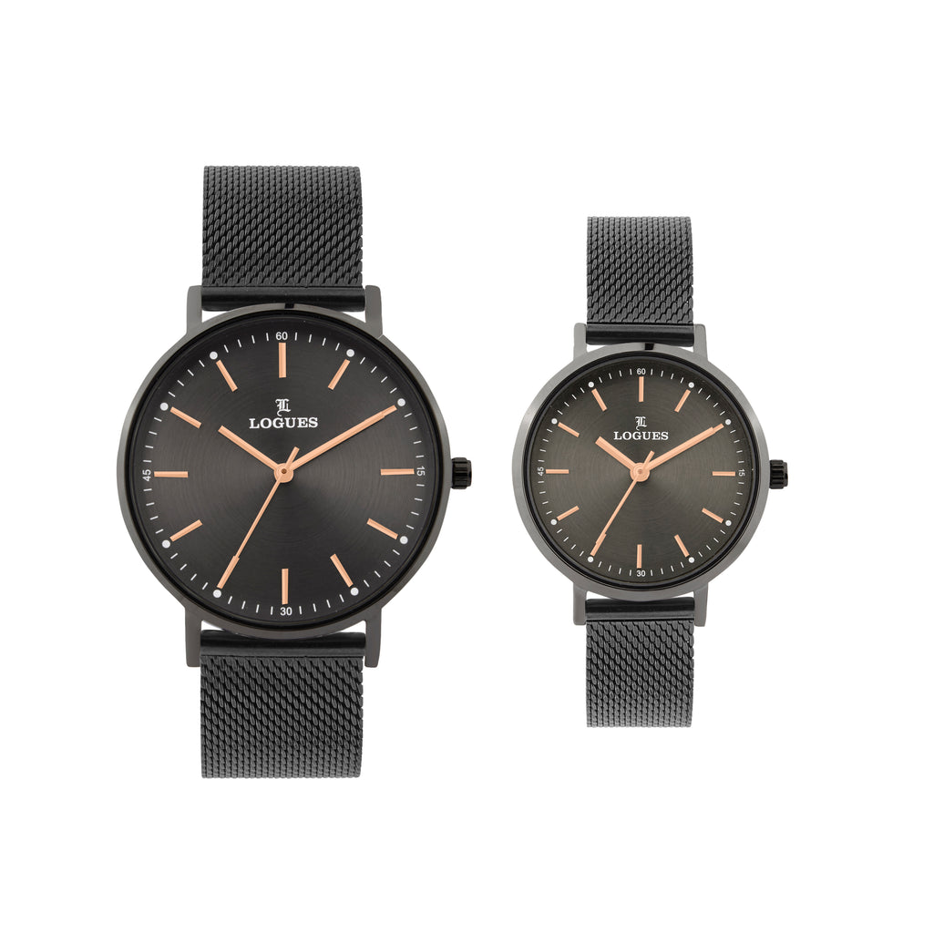 Logues Couple Analog Watch Set for Him & Her | P 3531 QZ-27