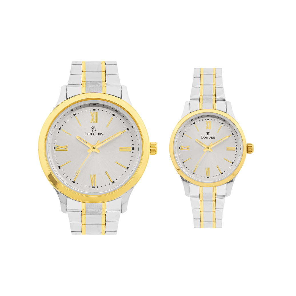 Logues Couple Analog Watch Set for Him & Her | P 3535 BM-02