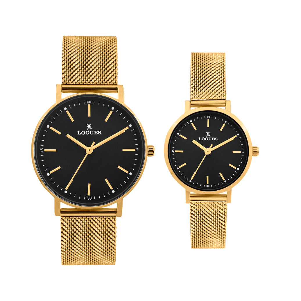 Logues Couple Analog Watch Set for Him & Her | P 3531 YZ-03