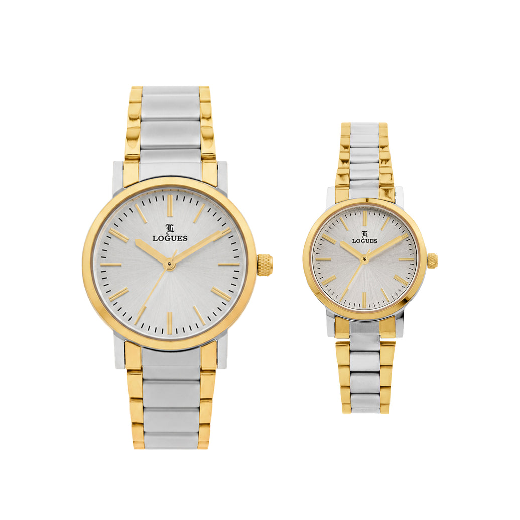 Logues Couple Analog Watch Set for Him & Her | P 3534 BM-02
