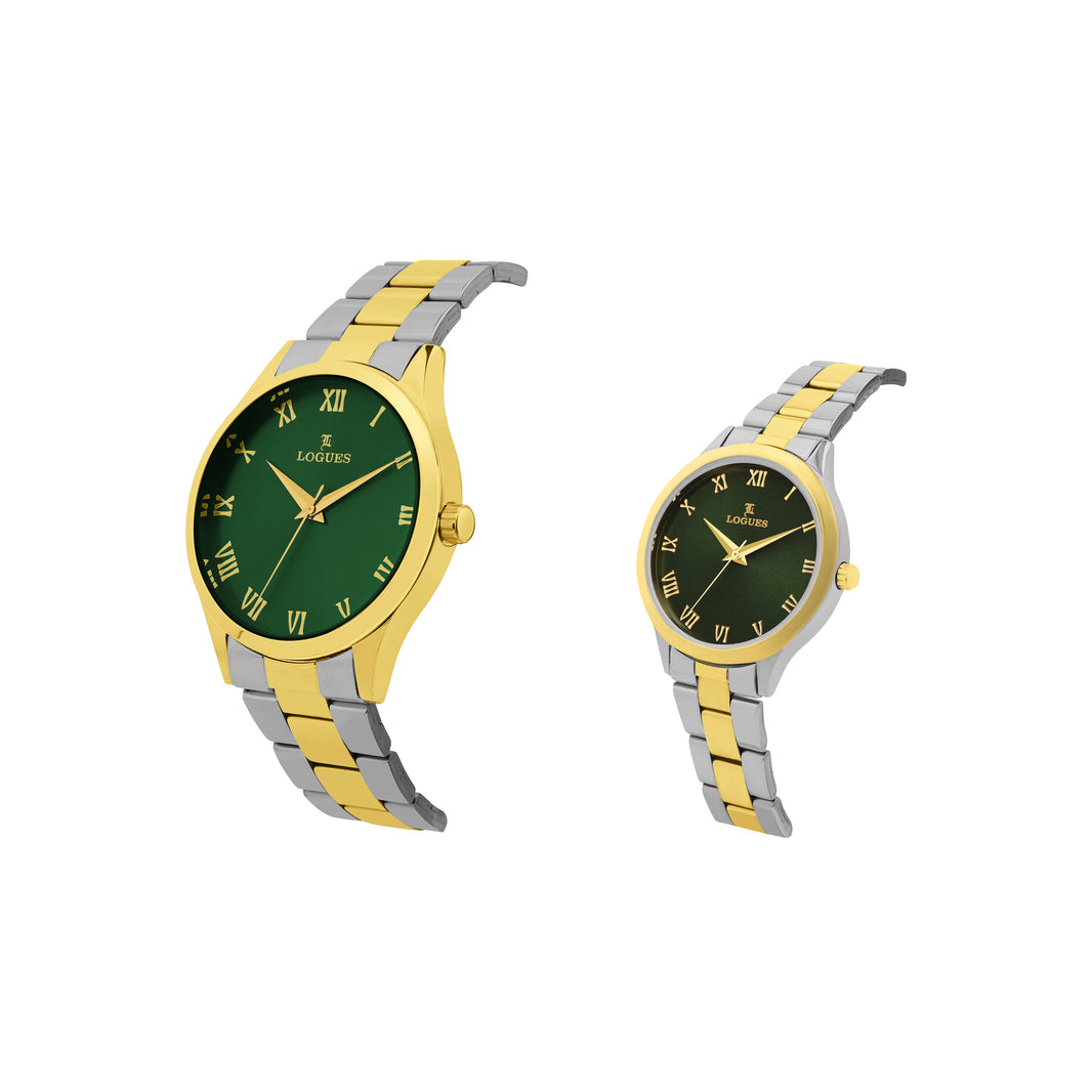 image Logues Couple Analog Watch Set for Him & Her | P 3532 BM-10