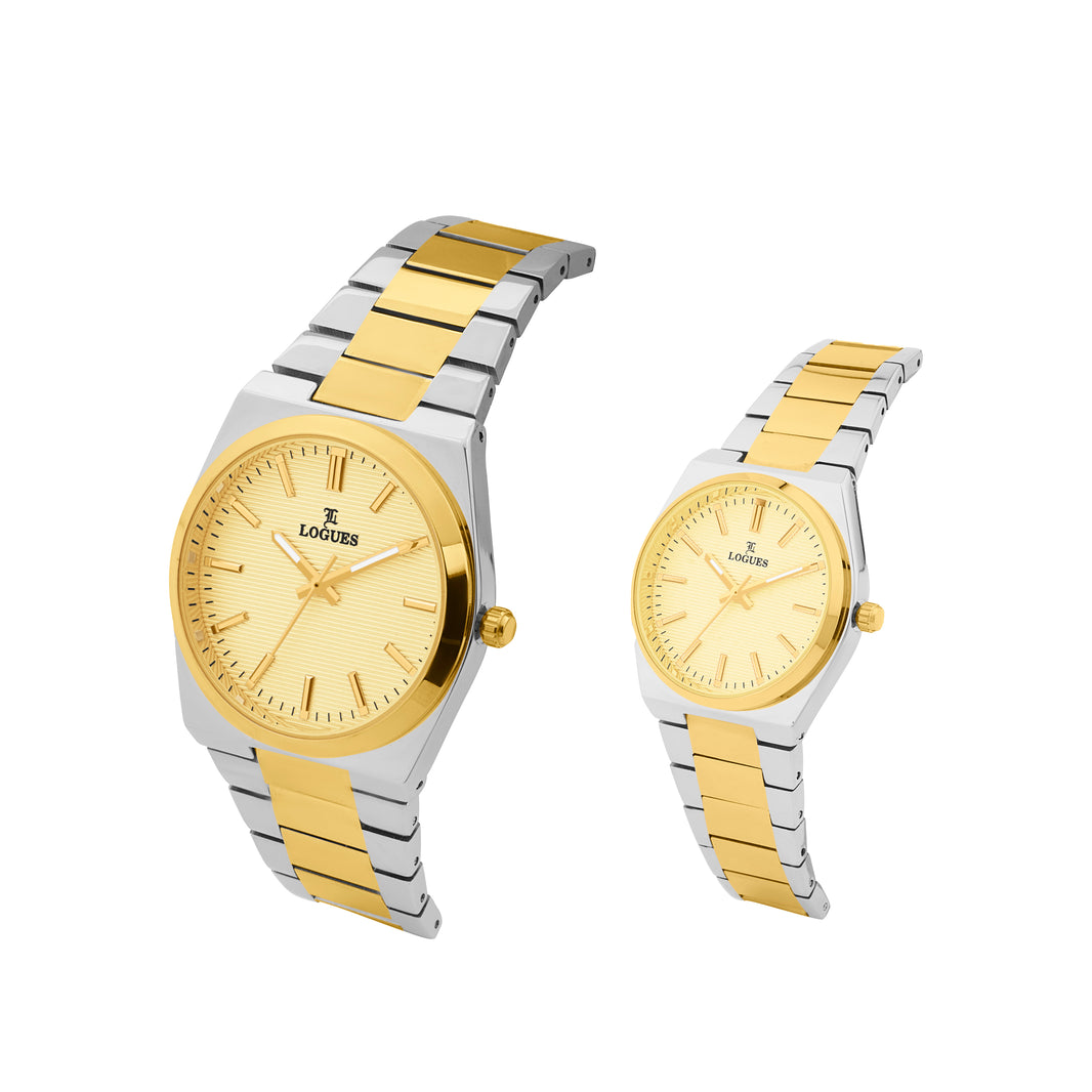 image Logues Couple Analog Watch Set for Him & Her | P 3536 BM-13