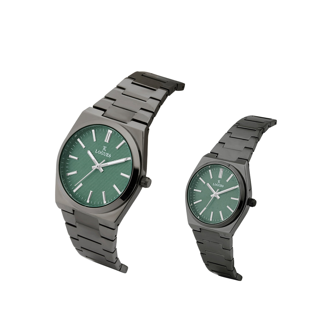 image Logues Couple Analog Watch Set for Him & Her | P 3536 QM-10