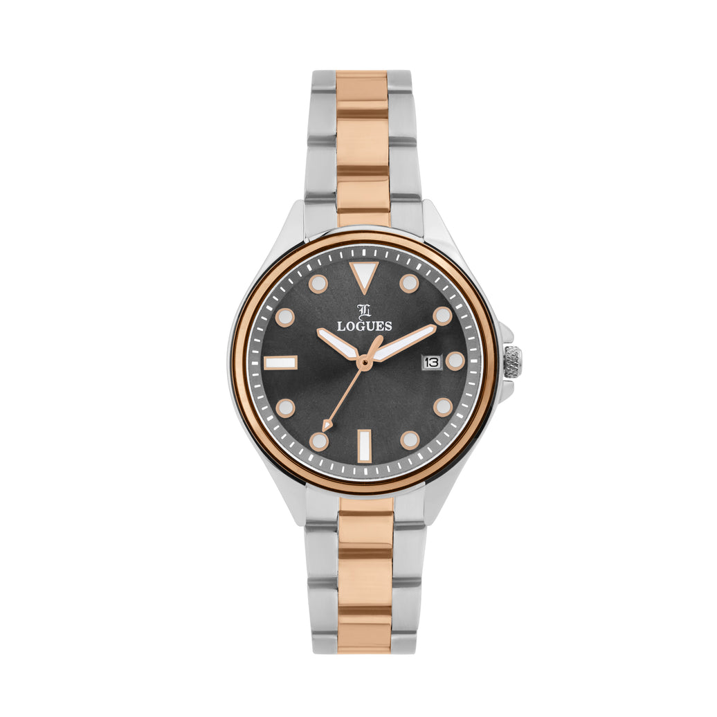 Logues Analog Date Watch for Women | L 6218 BWMD-27