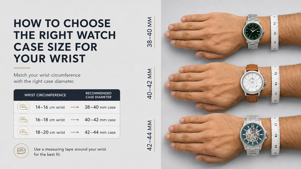 How to Choose the Right Watch Case Size for Your Wrist
