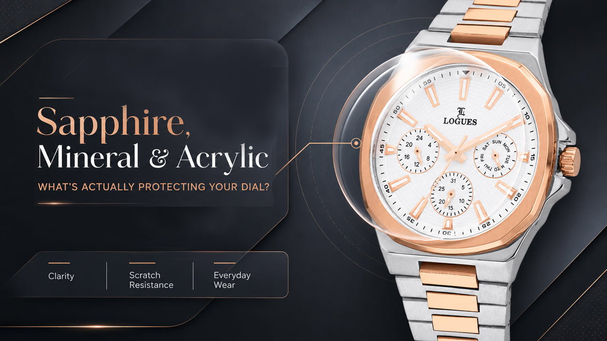Sapphire Coated, Mineral and Acrylic: What Is Actually Protecting Your Dial