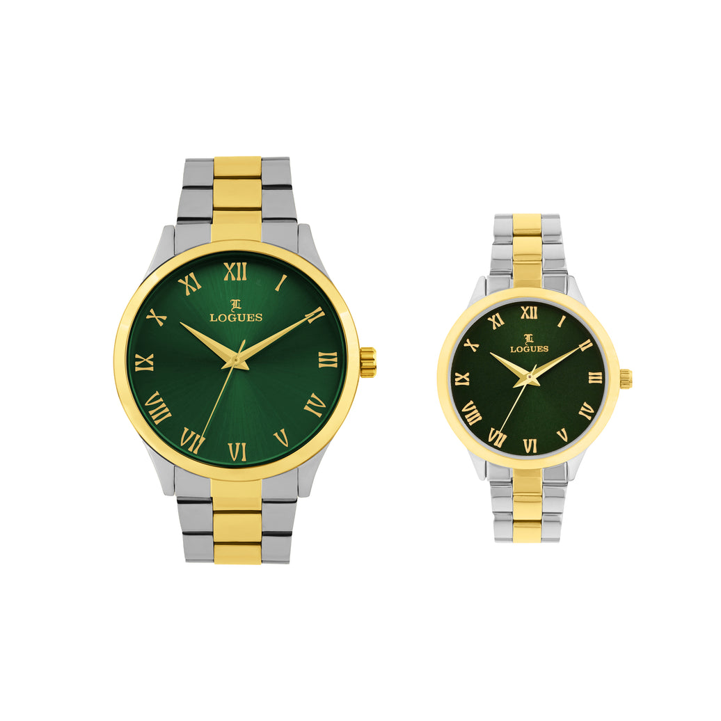 Logues Couple Analog Watch Set for Him & Her | P 3532 BM-10