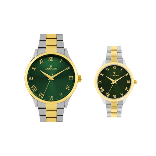 Logues Couple Analog Watch Set for Him & Her | P 3532 BM-10