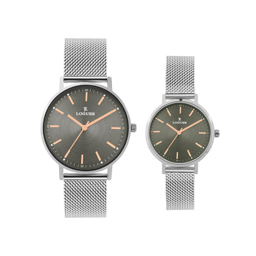 Logues Couple Analog Watch Set for Him & Her | P 3531 SZ-27