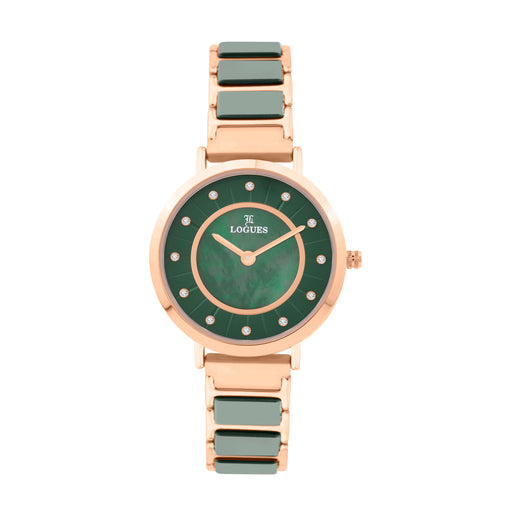 Logues Analog Watch for Women | L 3533 WGC-10