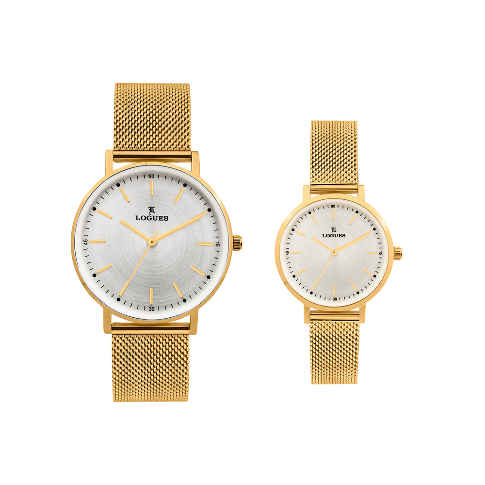 Logues Couple Analog Watch Set for Him & Her | P 3531 YZ-02