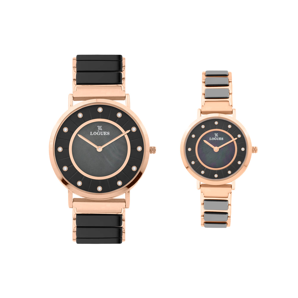 Logues Couple Analog Watch Set for Him & Her | P 3533 WNC-03
