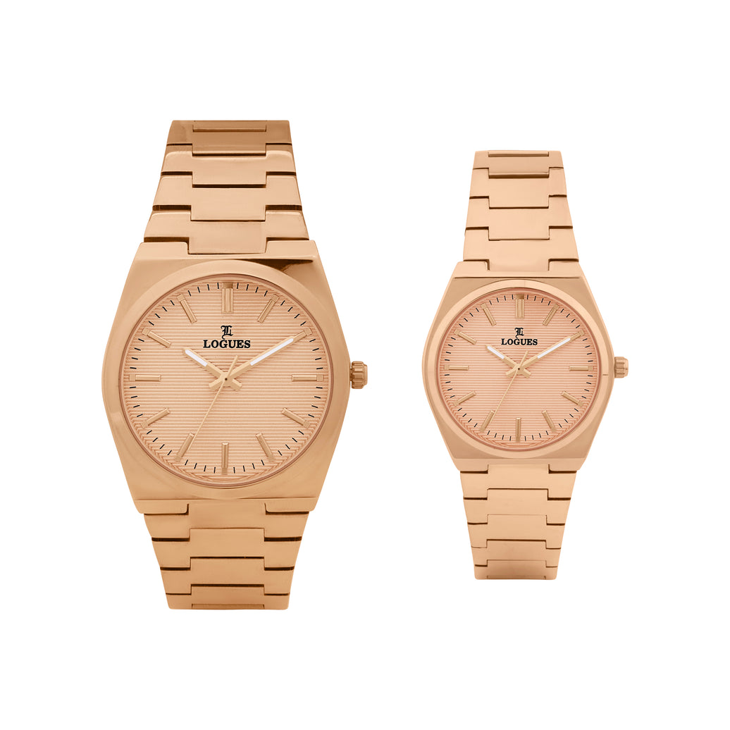 Logues Couple Analog Watch Set for Him & Her | P 3536 WM-06