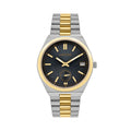 Logues | G 1997 BMD-04 Logues Quartz Analogue Blue Dial Gold Metal Strap Watch For Men