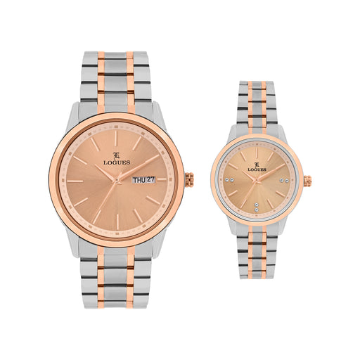 Logues Couple Analog Watch Set for Him & Her | P 3524 BWM-06