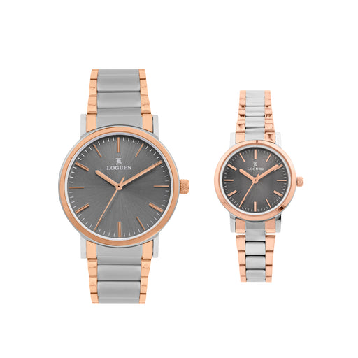 Logues Couple Analog Watch Set for Him & Her | P 3534 BWM-27