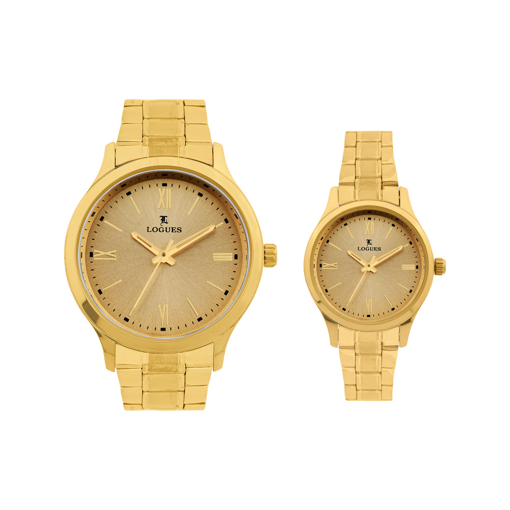 Logues Couple Analog Watch Set for Him & Her | P 3535 YM-13