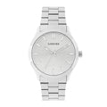 Logues | G 4187 SM-02 Logues Quartz Analogue Silver Dial Steel Metal Strap Watch For Men