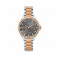 Logues women's multifunction watch, green dial, rose dual-tone metal strap, 40 mm case - L 1715 BWMD-27