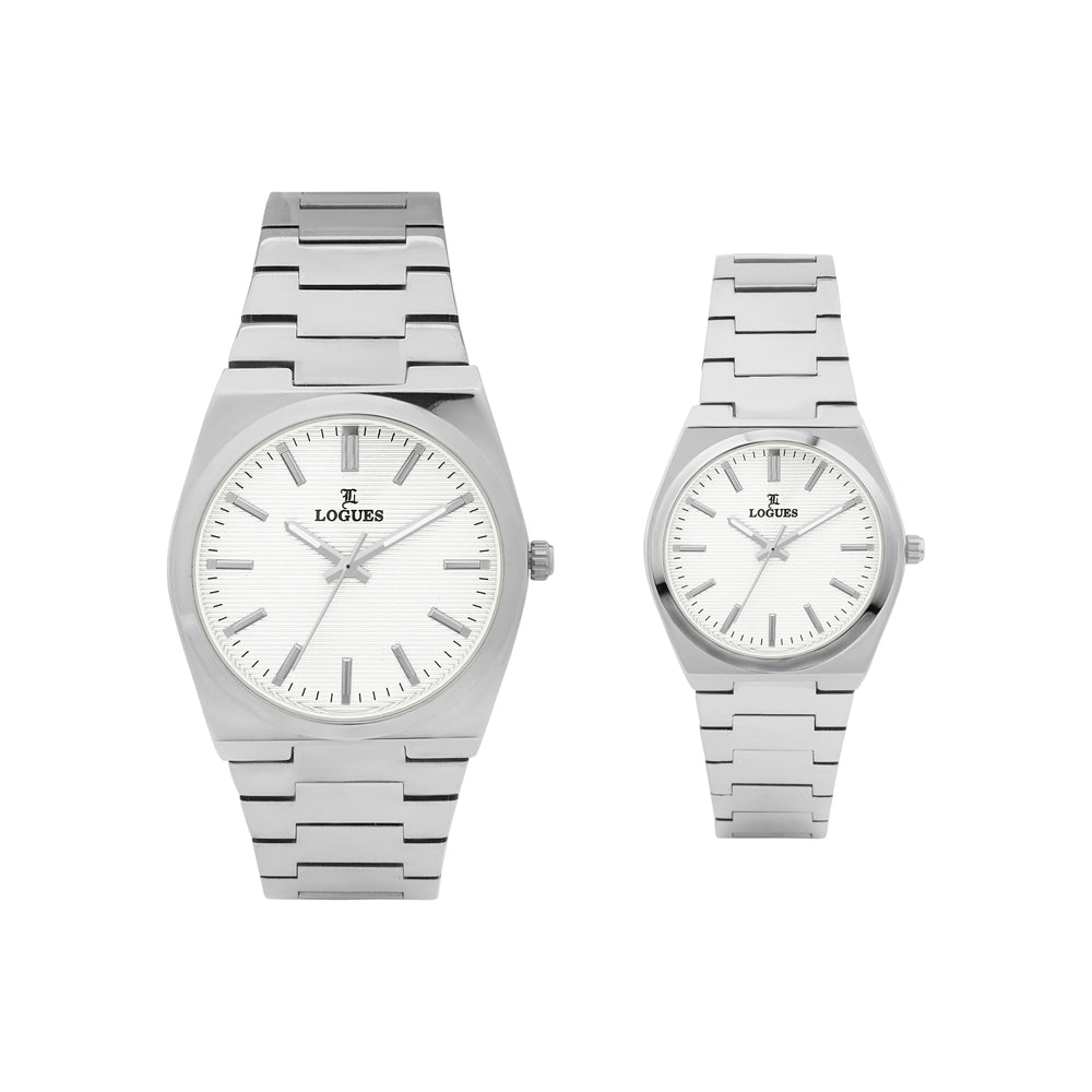 Logues Couple Analog Watch Set for Him & Her | P 3536 SM-02