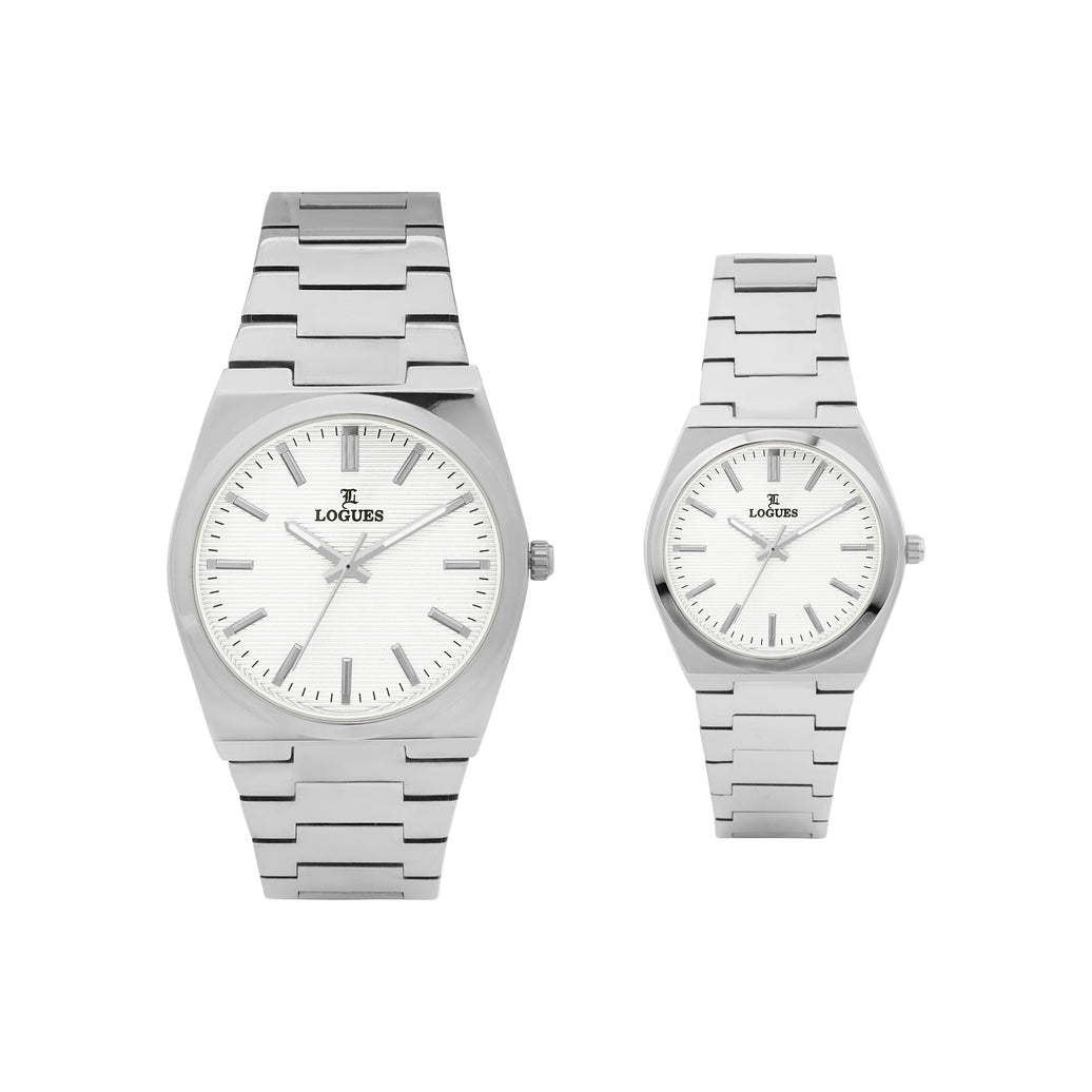 Logues Couple Analog Watch Set for Him & Her | P 3536 SM-02