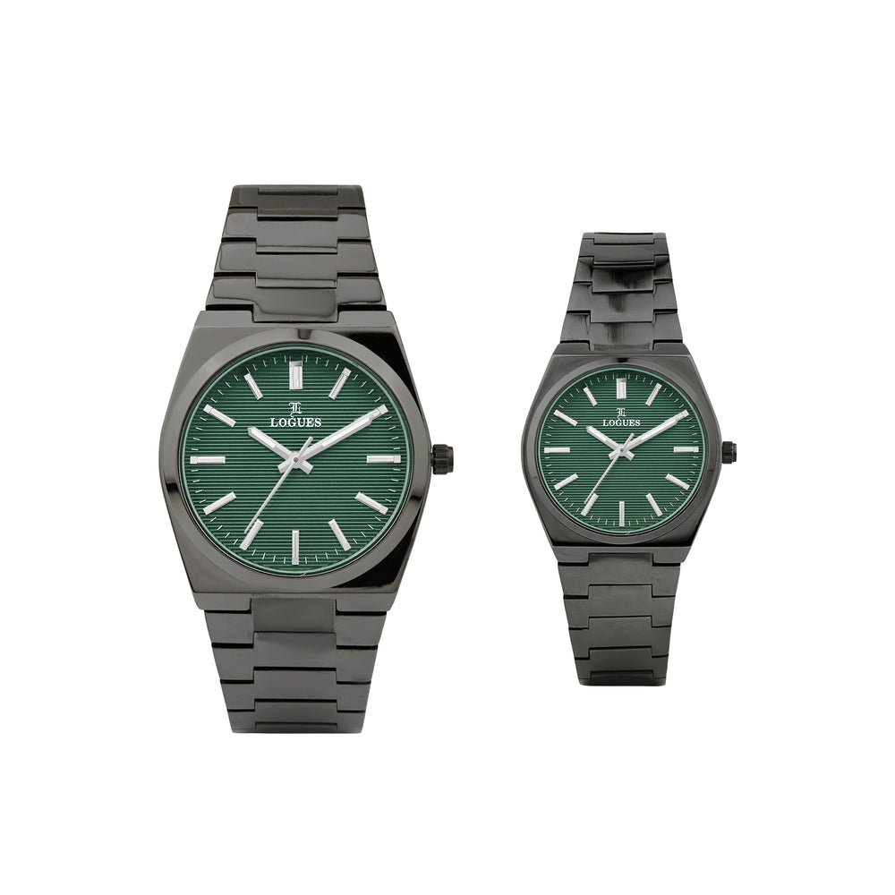 Logues Couple Analog Watch Set for Him & Her | P 3536 QM-10