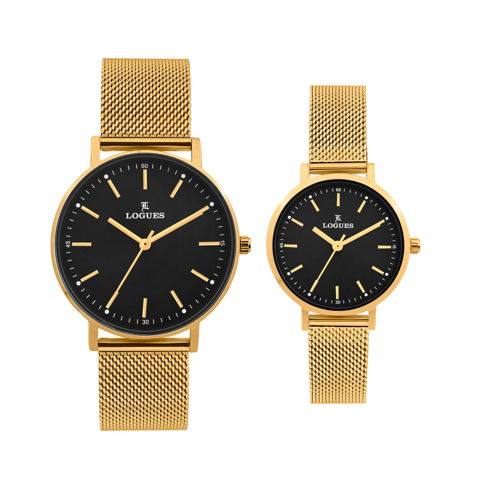 Logues Couple Analog Watch Set for Him & Her | P 3531 YZ-03