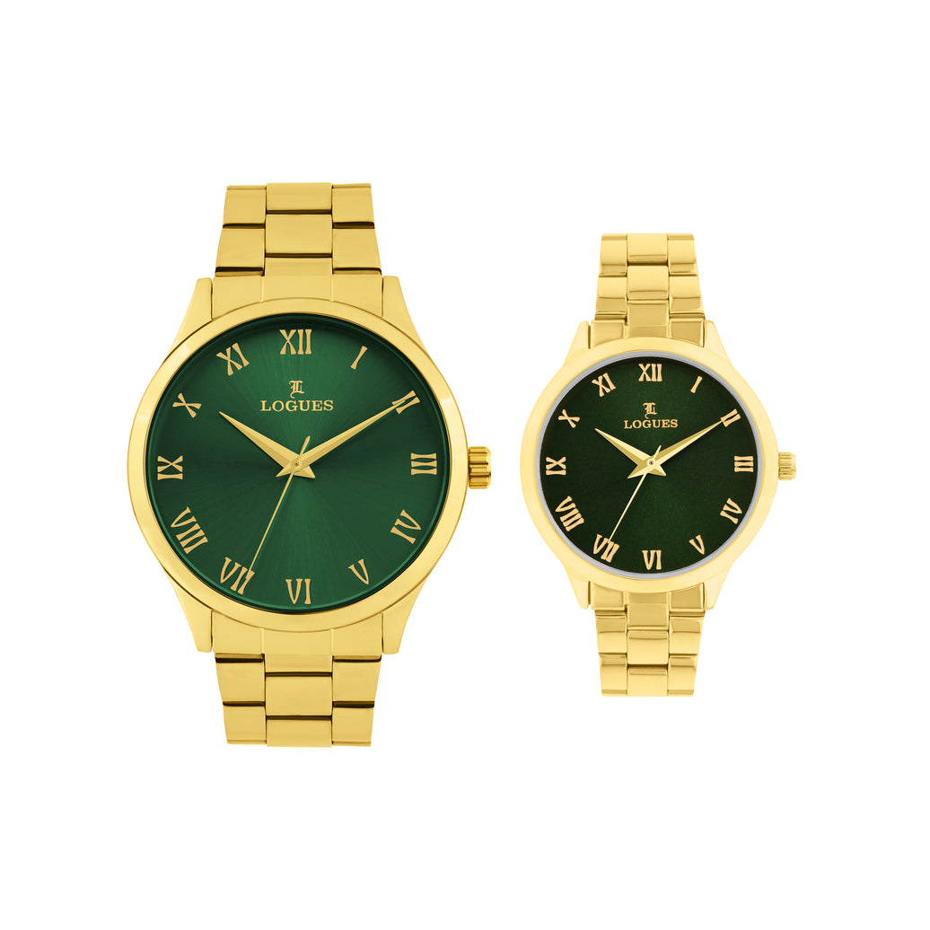 Logues Couple Analog Watch Set for Him & Her | P 3532 YM-10