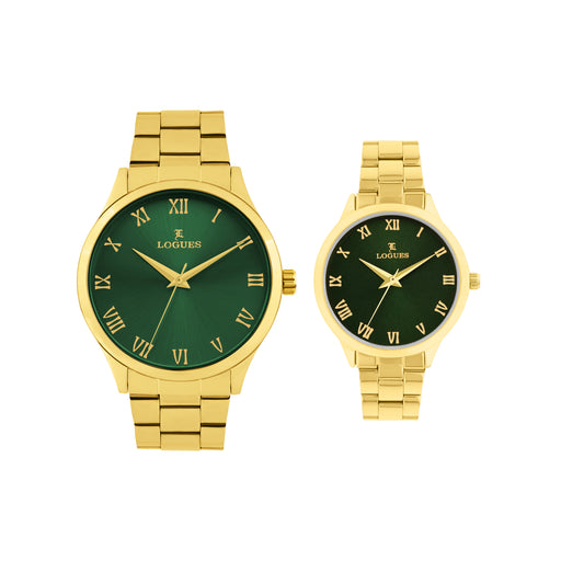 Logues Couple Analog Watch Set for Him & Her | P 3532 YM-10