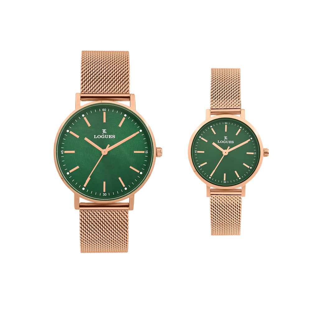 Logues Couple Analog Watch Set for Him & Her | P 3531 WZ-10