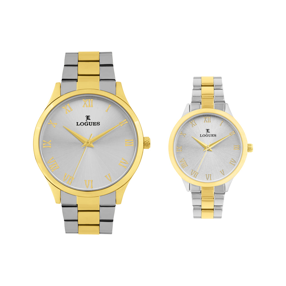 Logues Couple Analog Watch Set for Him & Her | P 3532 BM-02
