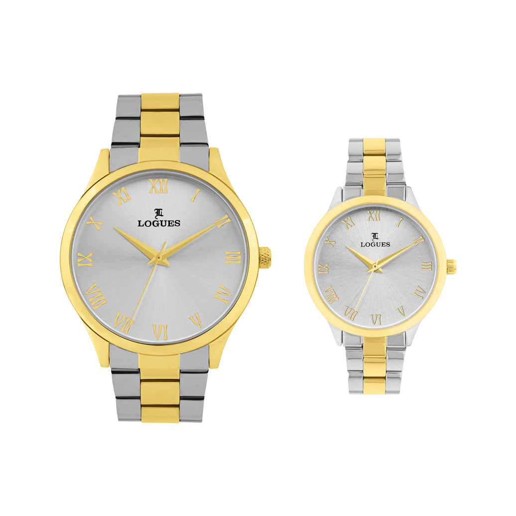 Logues Couple Analog Watch Set for Him & Her | P 3532 BM-02
