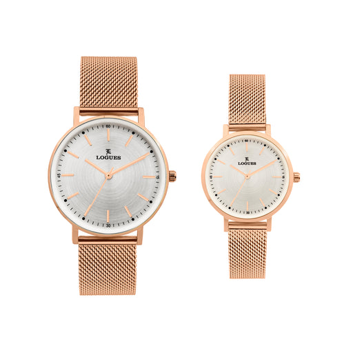 Logues Couple Analog Watch Set for Him & Her | P 3531 WZ-02