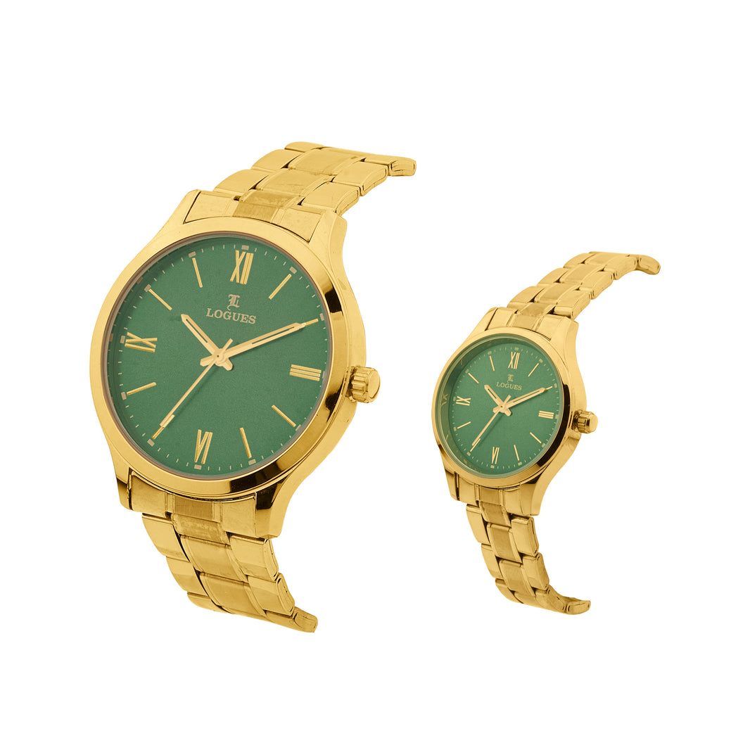 image Logues Couple Analog Watch Set for Him & Her | P 3535 YM-10