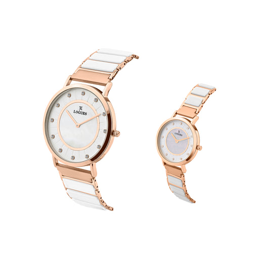 Logues Couple Analog Watch Set for Him & Her | P 3533 WAC-16