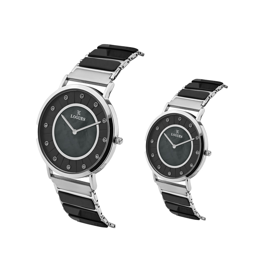 Logues Couple Analog Watch Set for Him & Her | P 3533 SNM-03