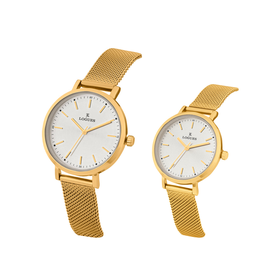 image Logues Couple Analog Watch Set for Him & Her | P 3531 YZ-02