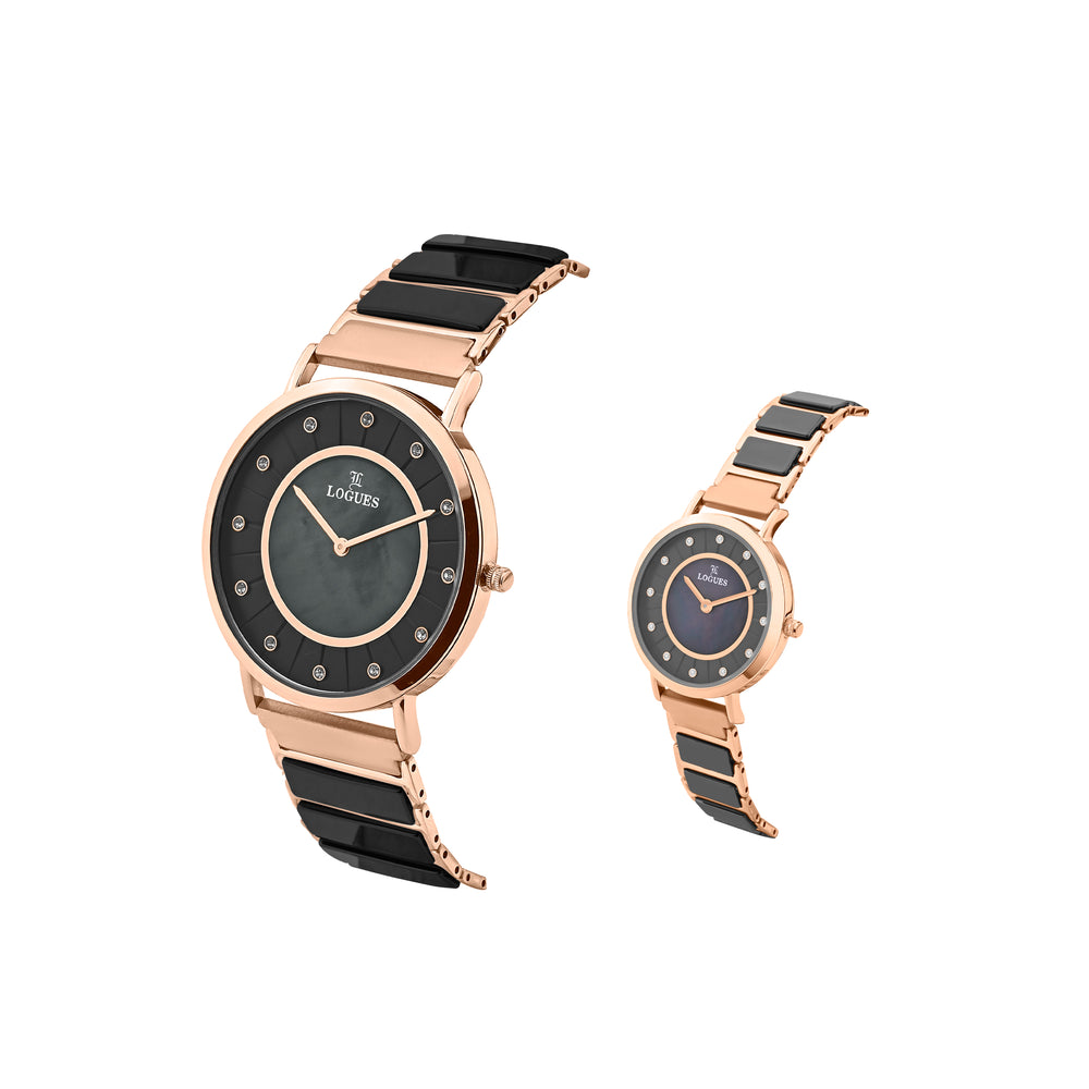 Logues Couple Analog Watch Set for Him & Her | P 3533 WNC-03