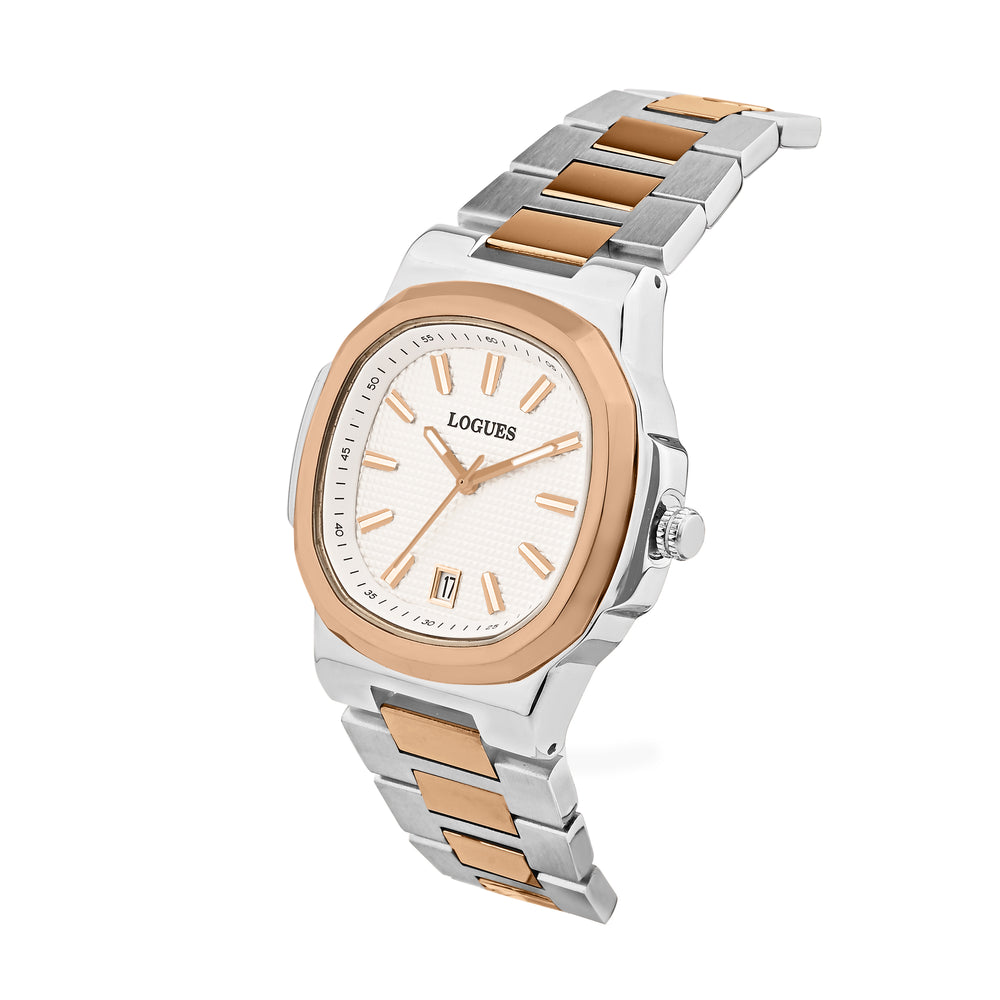 Logues Analog Date Watch for Men | G 4179 BWMD-02