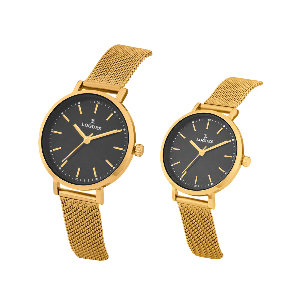 image Logues Couple Analog Watch Set for Him & Her | P 3531 YZ-03