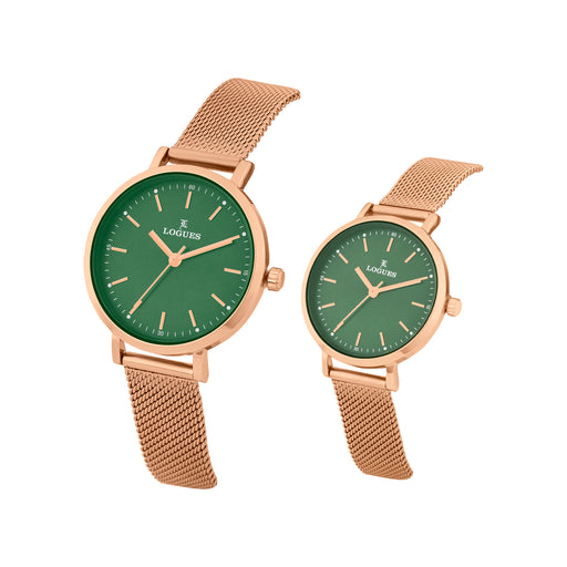 Logues Couple Analog Watch Set for Him & Her | P 3531 WZ-10
