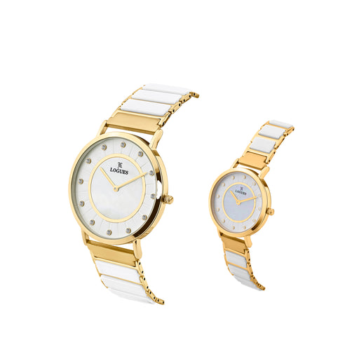 Logues Couple Analog Watch Set for Him & Her | P 3533 YAC-16