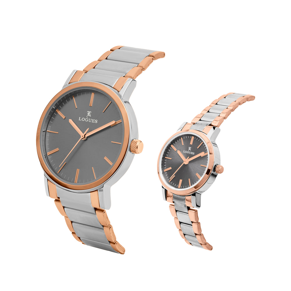 Logues Couple Analog Watch Set for Him & Her | P 3534 BWM-27