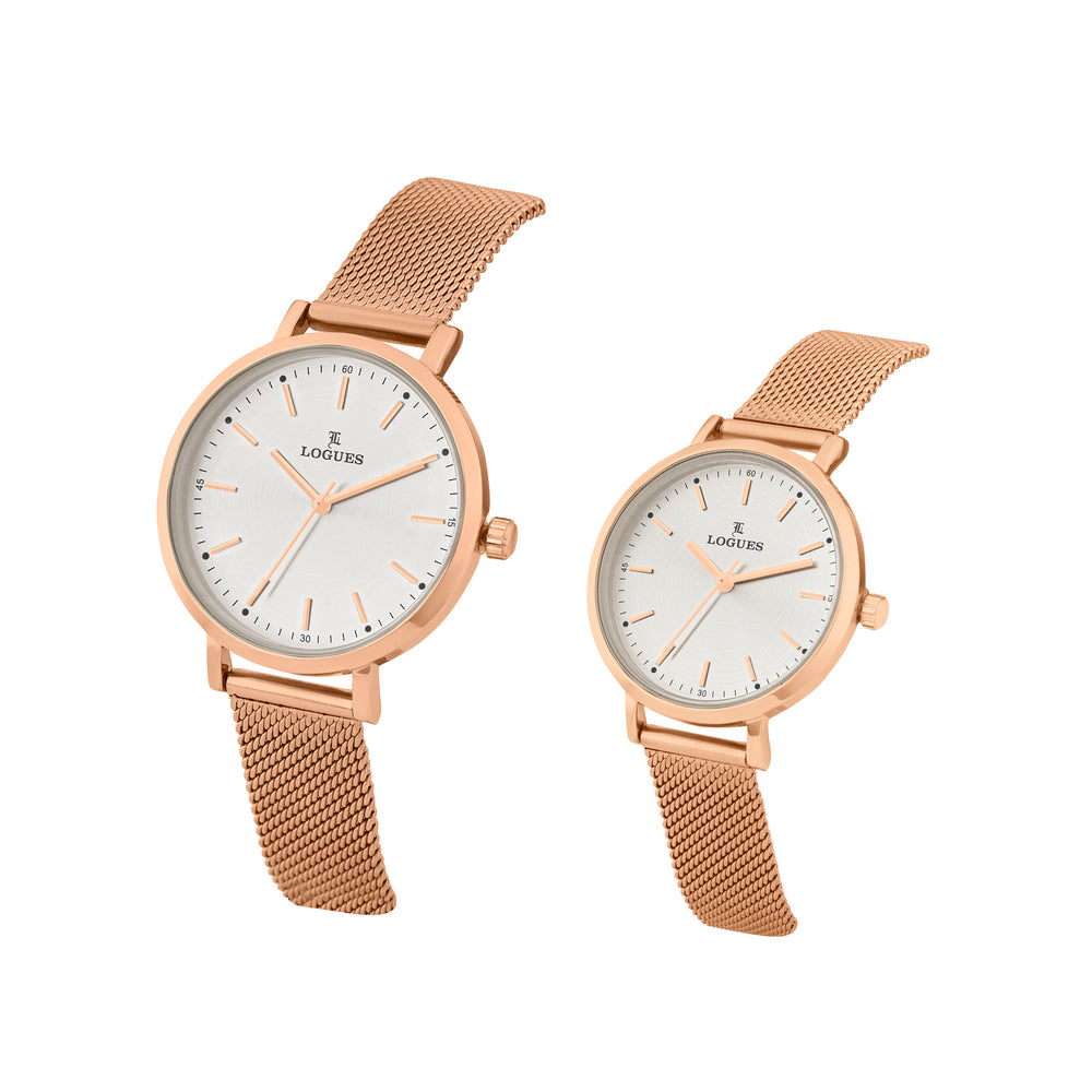 Logues Couple Analog Watch Set for Him & Her | P 3531 WZ-02