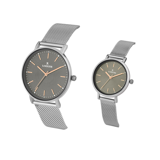 Logues Couple Analog Watch Set for Him & Her | P 3531 SZ-27