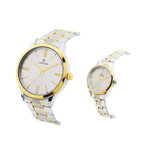 Logues Couple Analog Watch Set for Him & Her | P 3535 BM-02