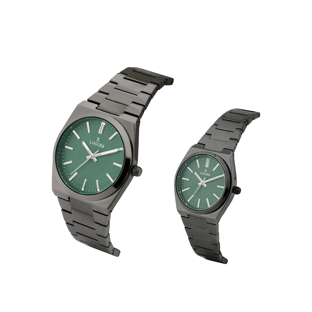 Logues Couple Analog Watch Set for Him & Her | P 3536 QM-10