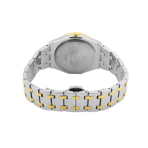 Logues | L 6274 BM-02 Logues Quartz Analogue Silver Dial Steel Gold Metal Strap Watch For Women