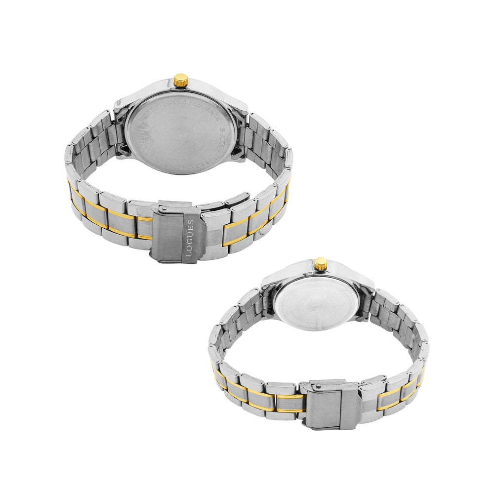 Logues Couple Analog Watch Set for Him & Her | P 3535 BM-02